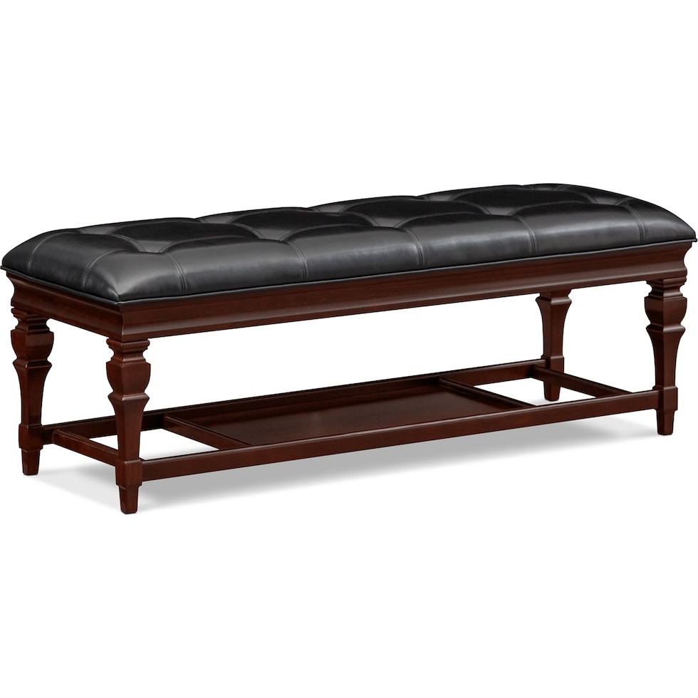 manhattan dark brown bench   