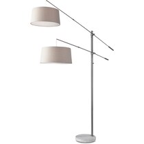 manhattan silver floor lamp   