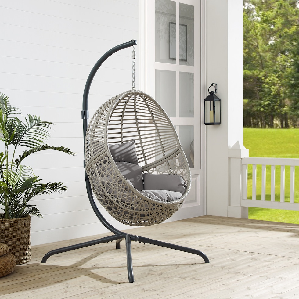 manistee gray outdoor chair   