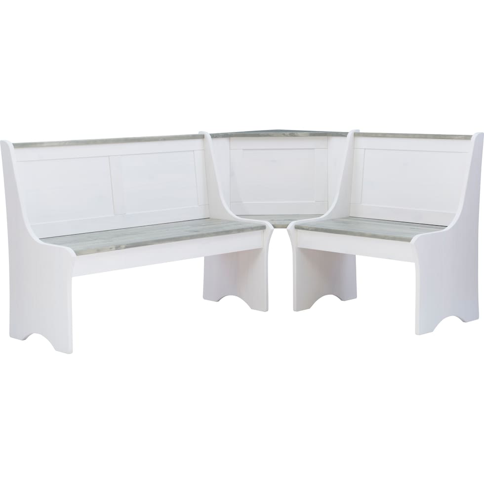 manny gray white corner nook   