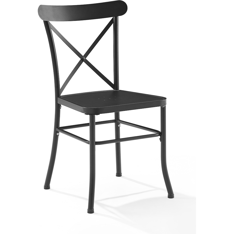 manteo black outdoor chair set   