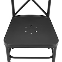 manteo black outdoor chair set   