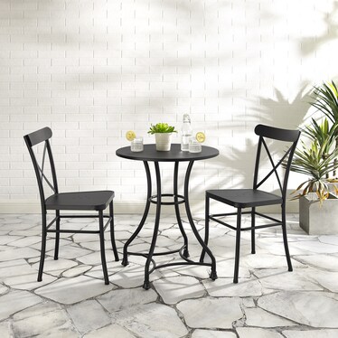 Manteo 3-Piece Outdoor Set with 2 Dining Chairs and Table