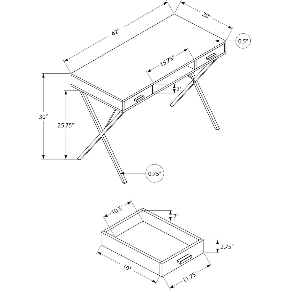 manuel gray desk   