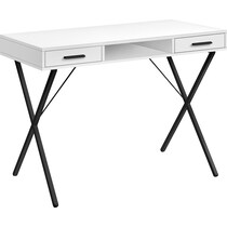 manuel white desk   