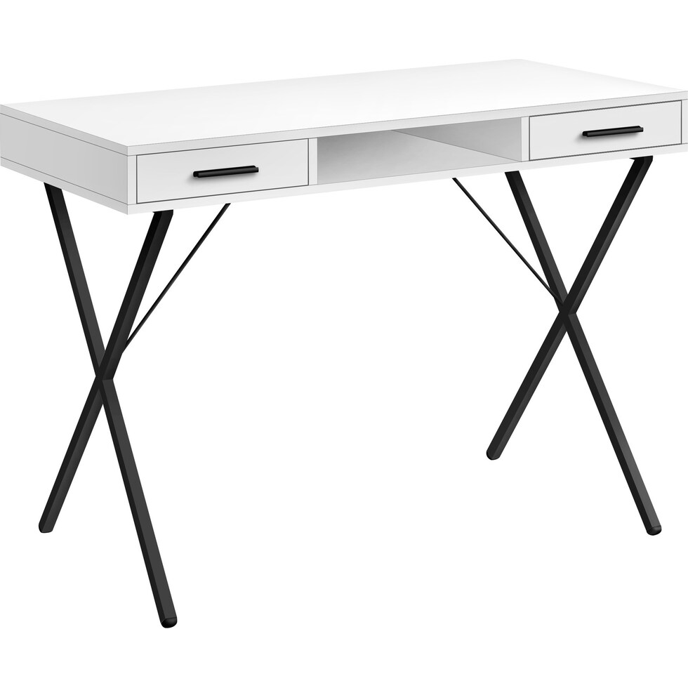 manuel white desk   