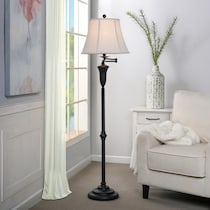 maor dark brown floor lamp   