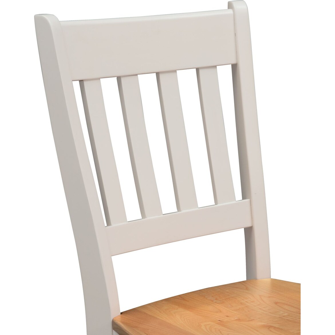 Nantucket CounterHeight Dining Table and 4 SlatBack Dining Chairs