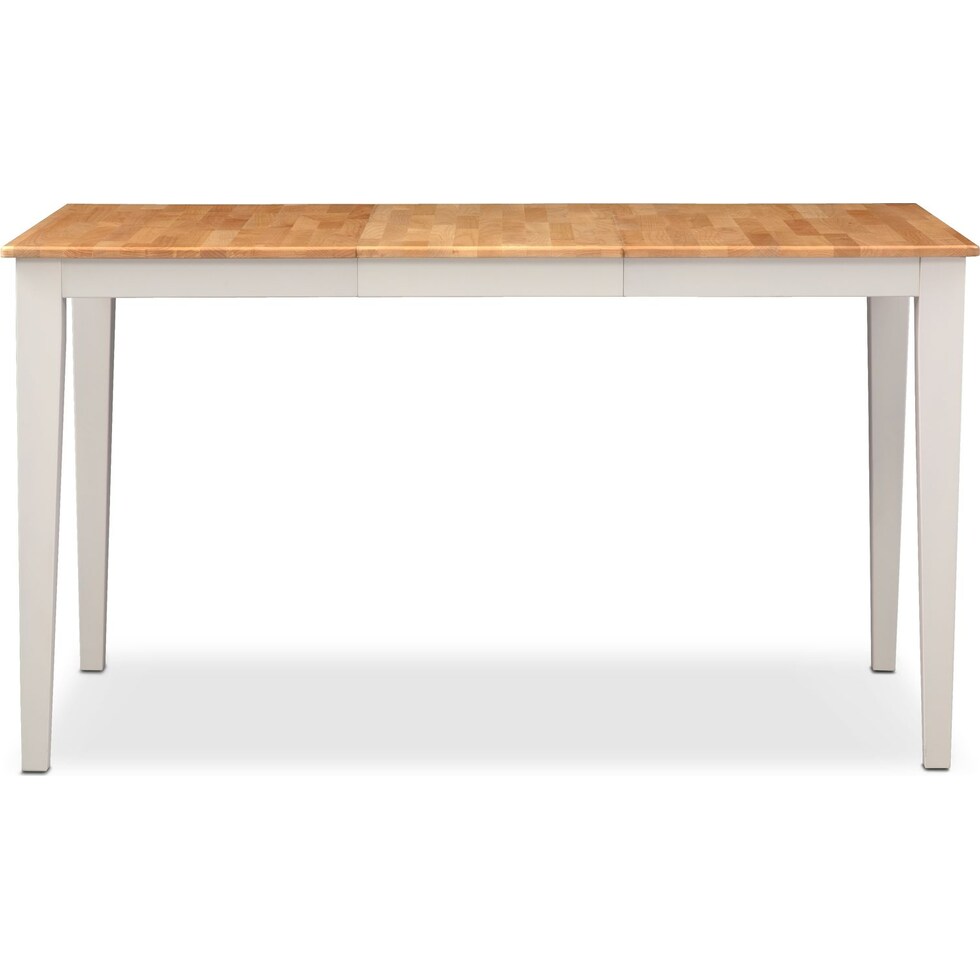 maple and white counter height table   
