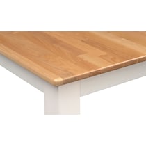 maple and white counter height table   