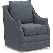 mara blue swivel chair   