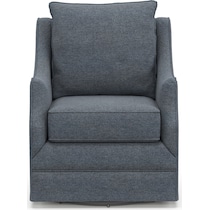 mara blue swivel chair   