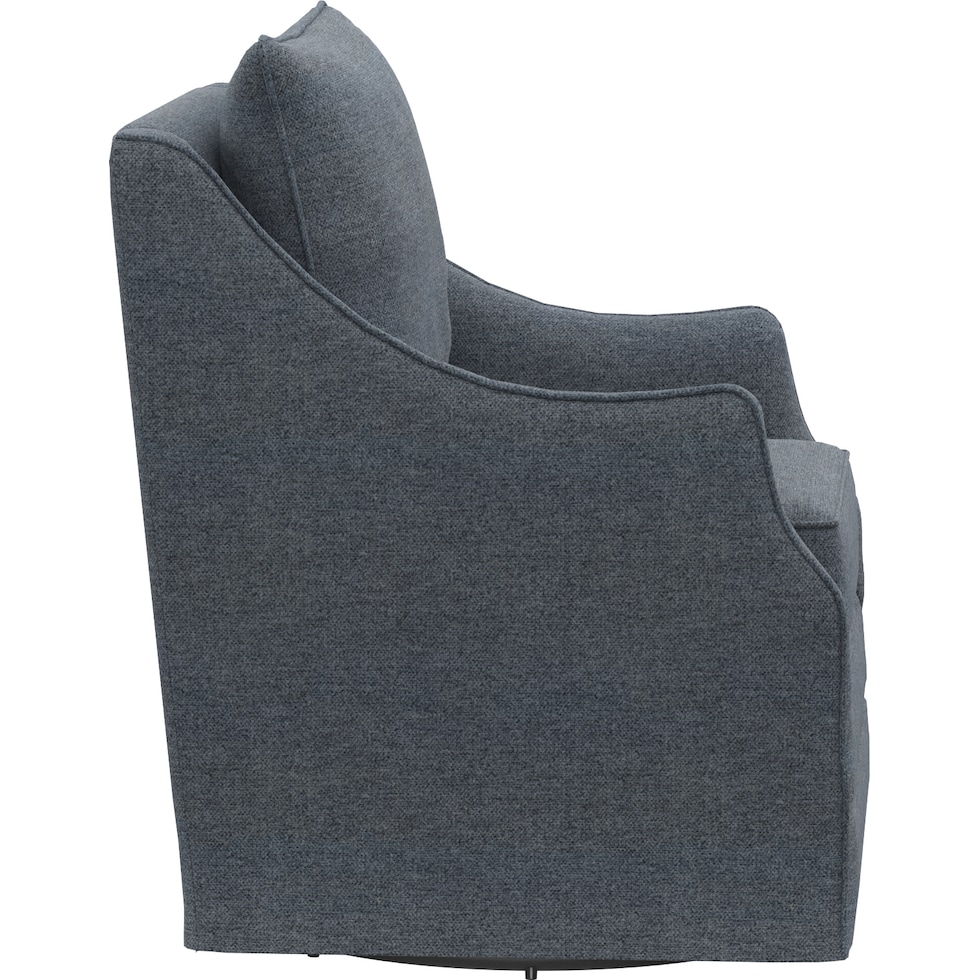 mara blue swivel chair   