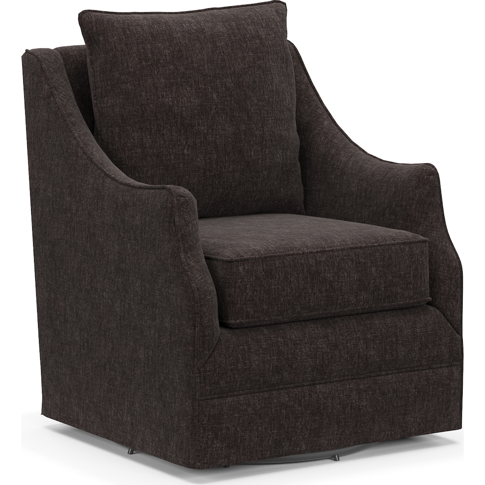 mara dark brown accent chair   