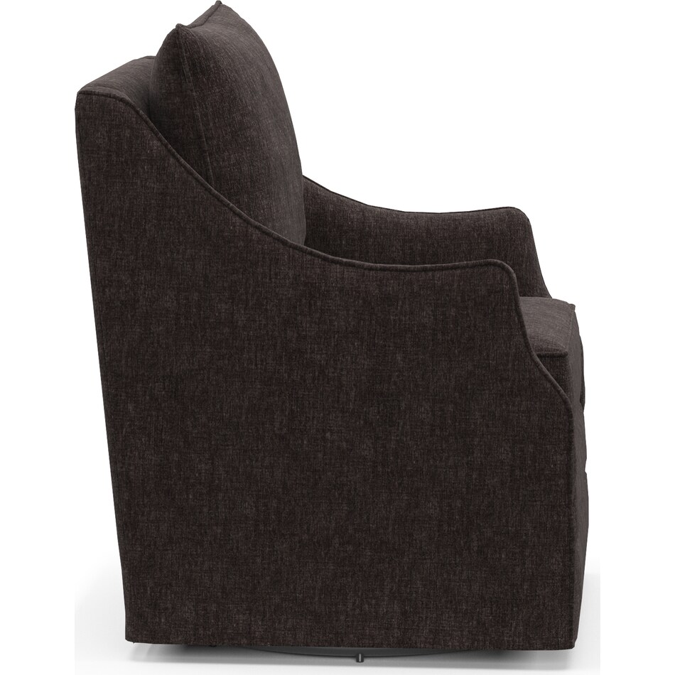 mara dark brown accent chair   