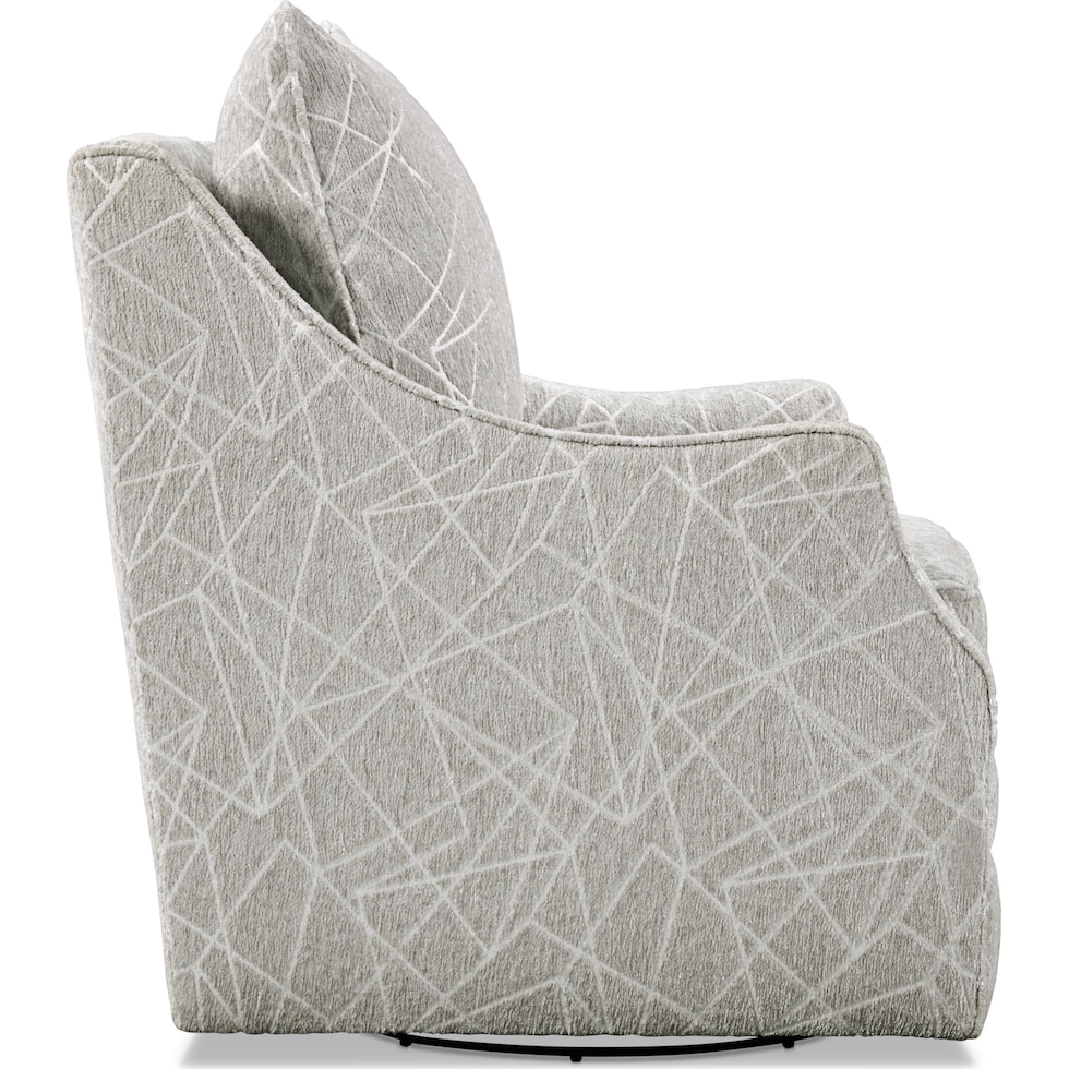 mara gray accent chair   