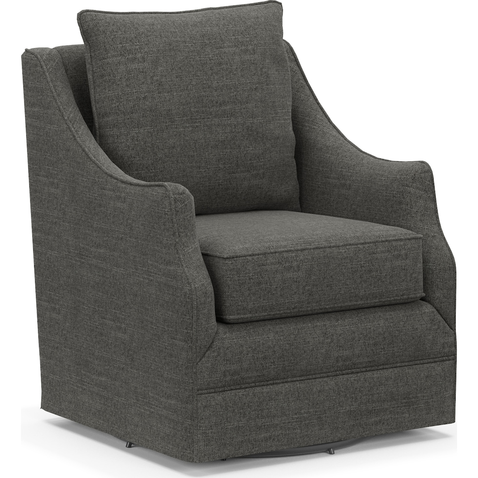 mara gray swivel chair   