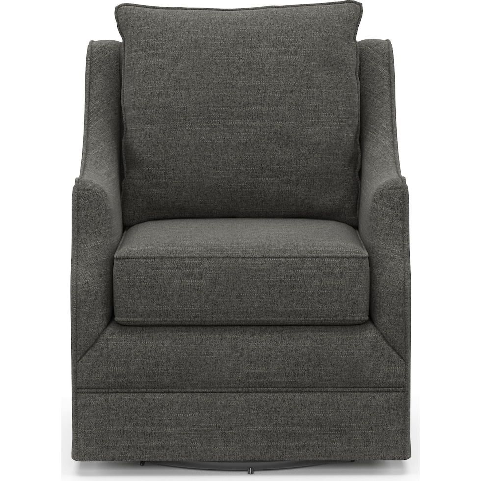 mara gray swivel chair   