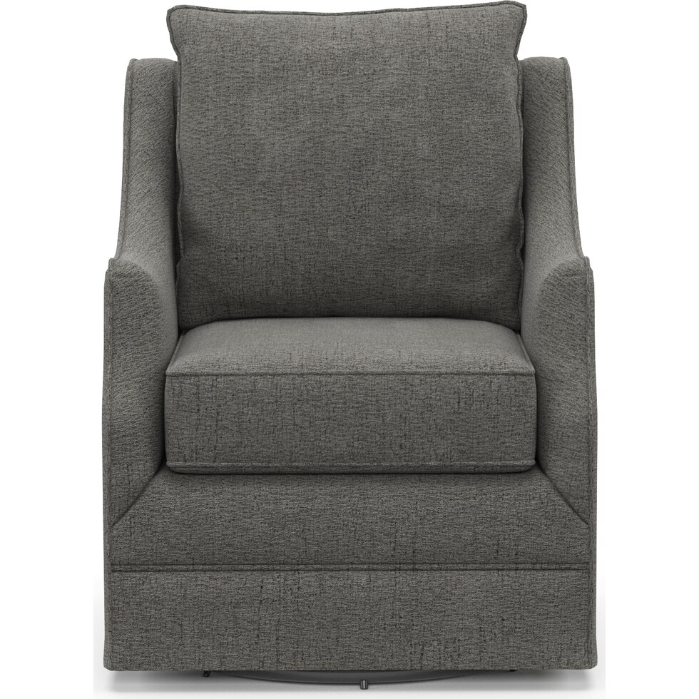 mara gray swivel chair   