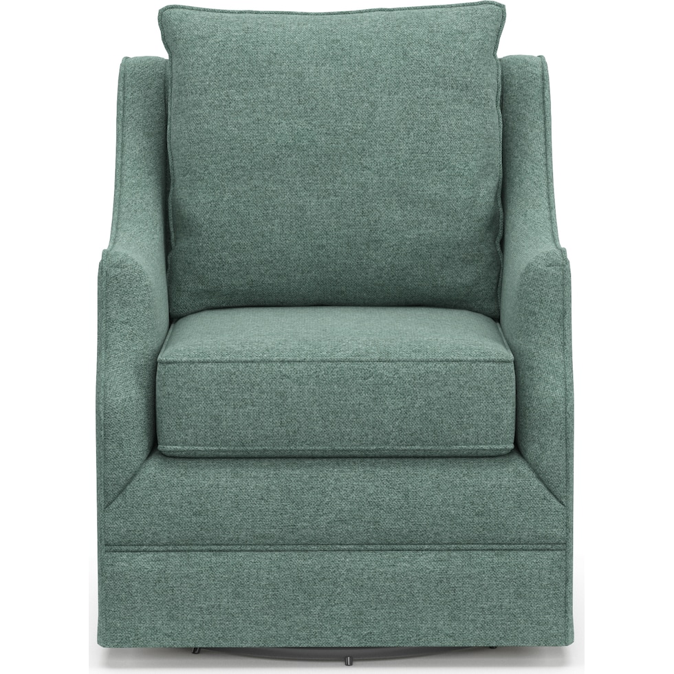 mara green swivel chair   