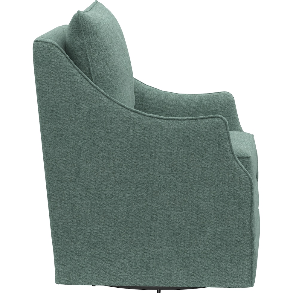 mara green swivel chair   