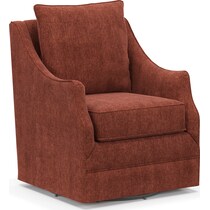 mara orange swivel chair   