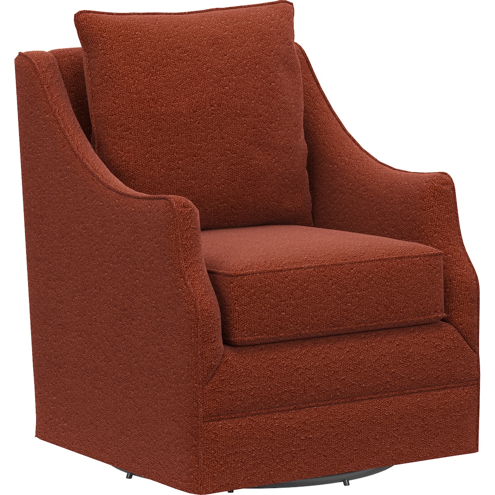 mara red swivel chair   