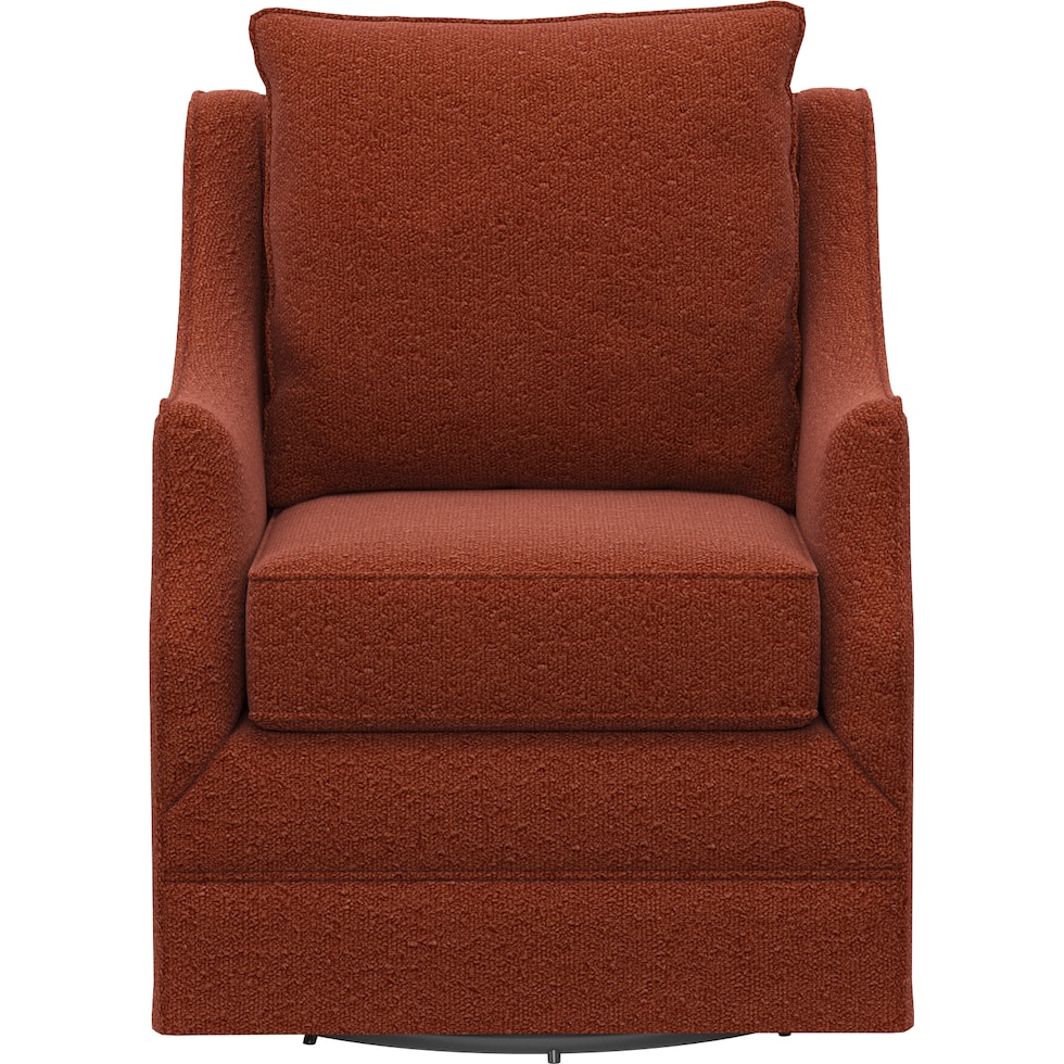 mara red swivel chair   