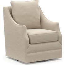 mara white swivel chair   