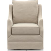 mara white swivel chair   