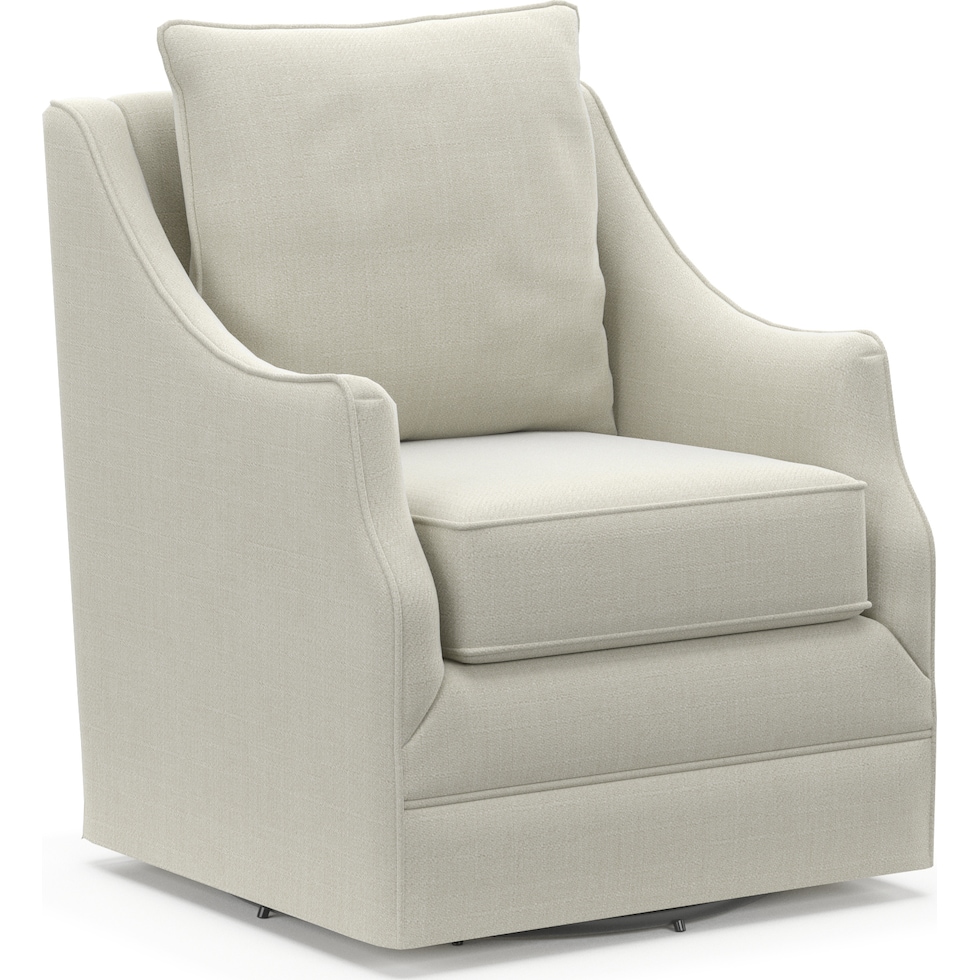 mara white swivel chair   