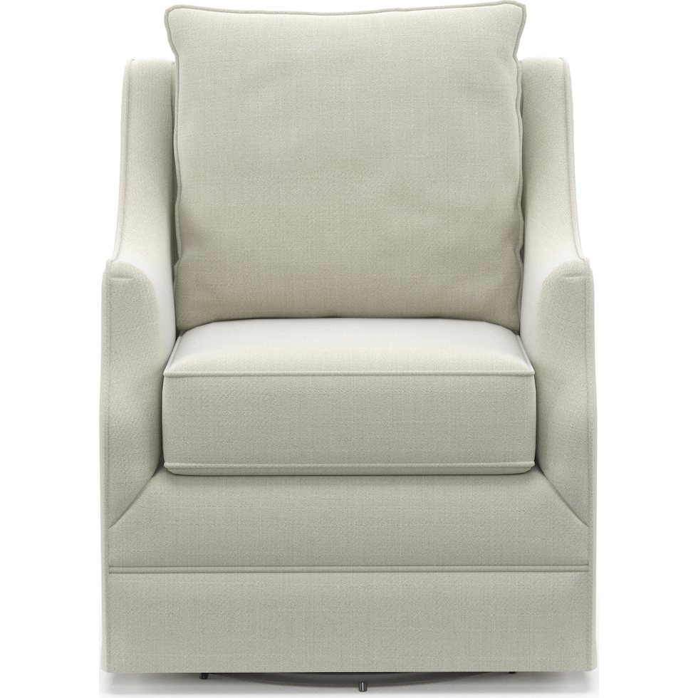 mara white swivel chair   