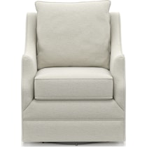 mara white swivel chair   