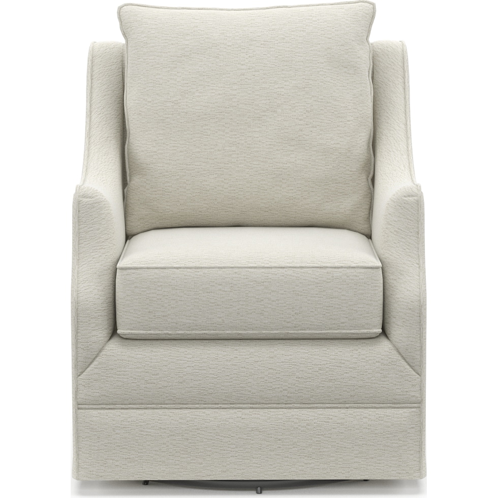 mara white swivel chair   