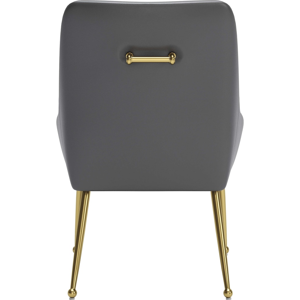 marcel gray gold dining chair   