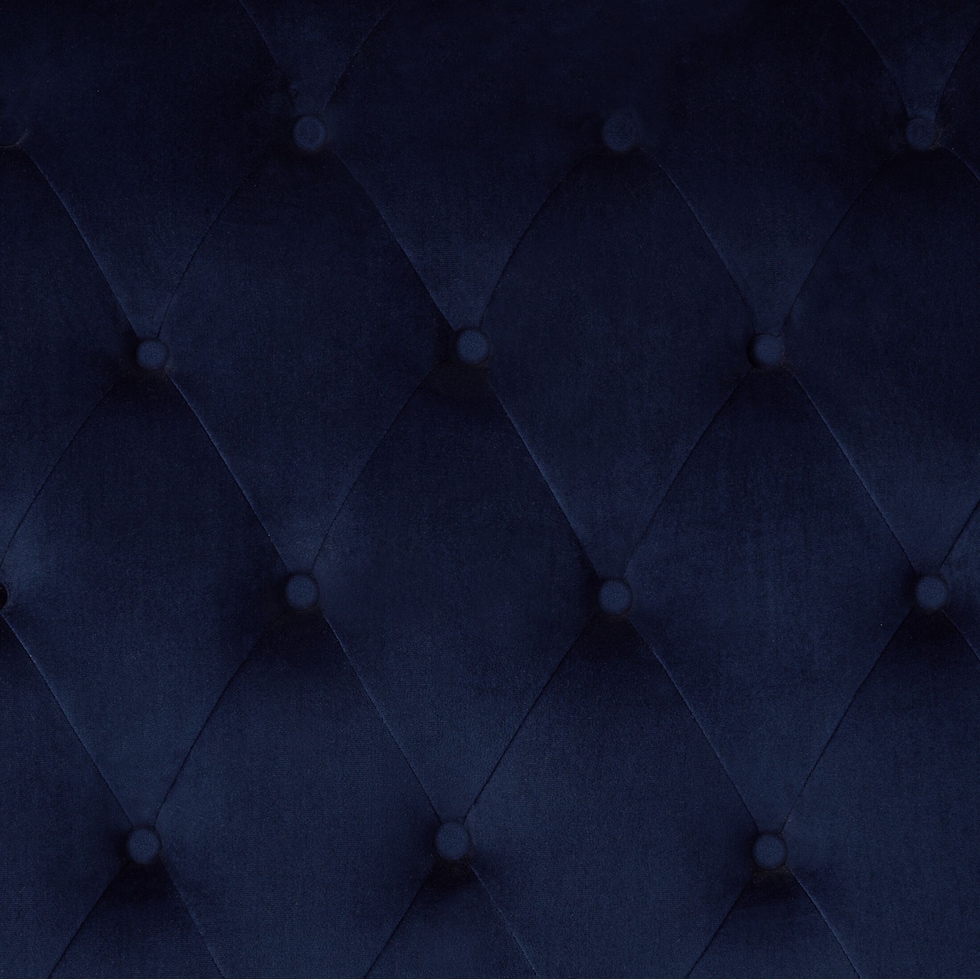marcella blue queen upholstered bed   