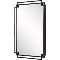marcellus matte black mirror   