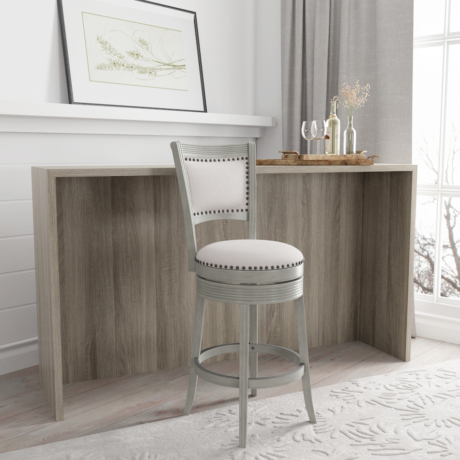 marcie gray bar stool   