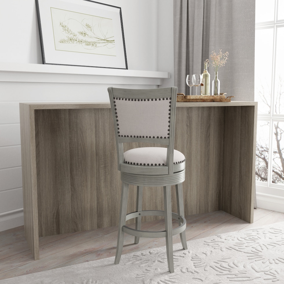 marcie gray bar stool   