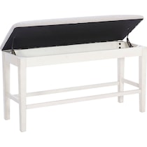 marcum white counter height bench   