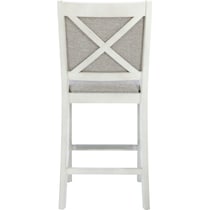 marcum white counter height stool   