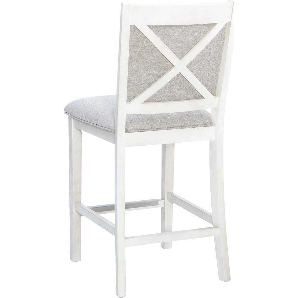 marcum white counter height stool   