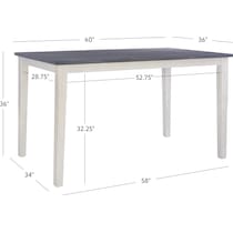 marcum white counter height table   