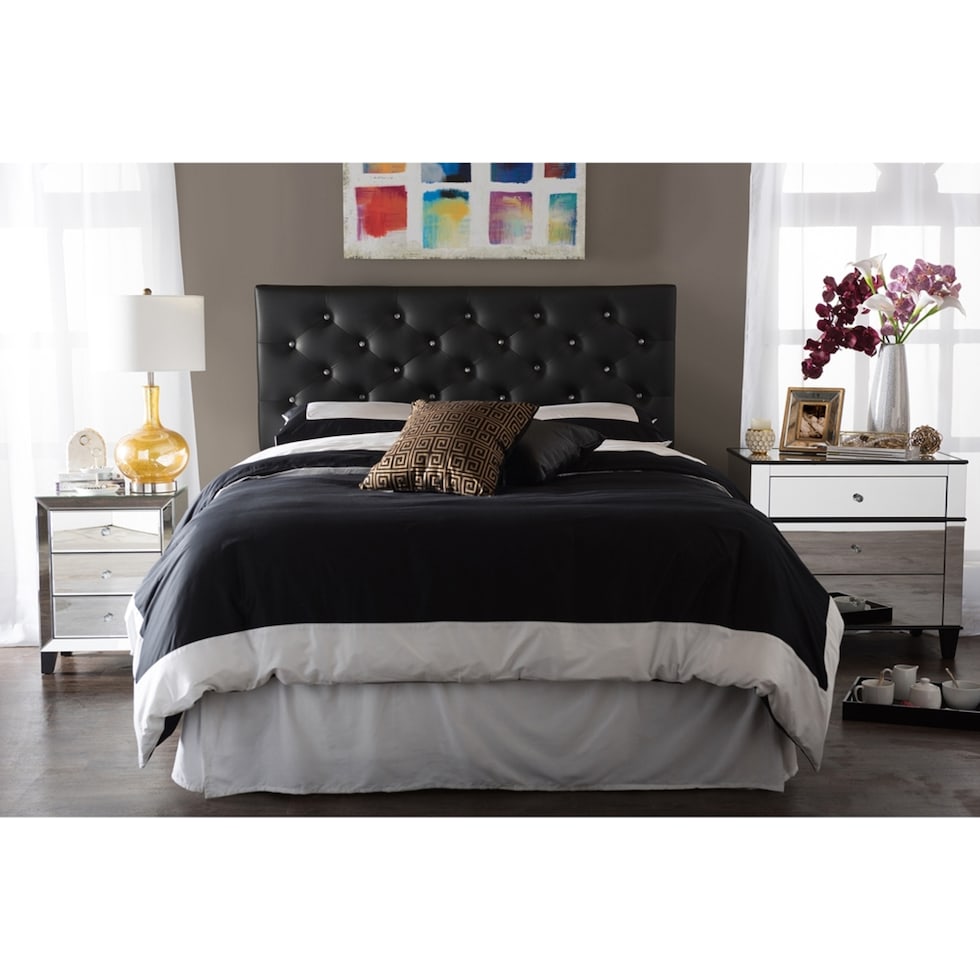 mareisa black full bed   