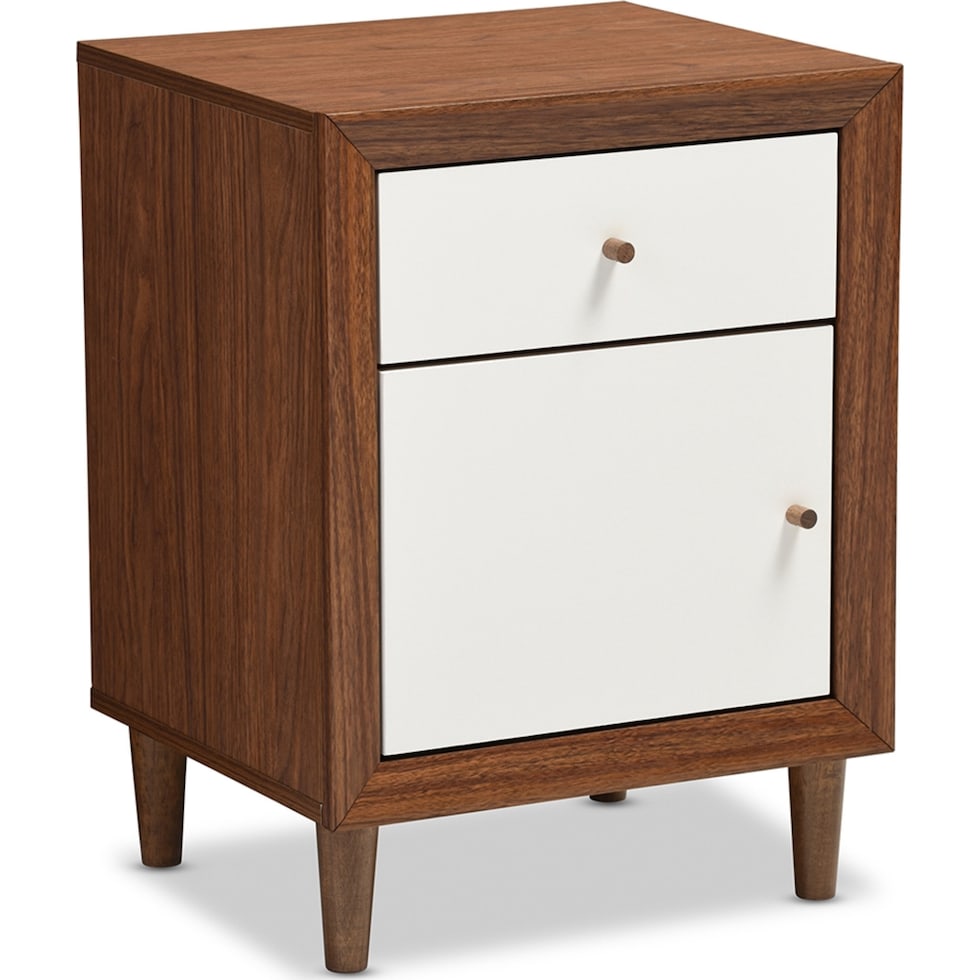 margi dark brown nightstand   