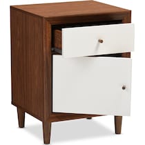 margi dark brown nightstand   