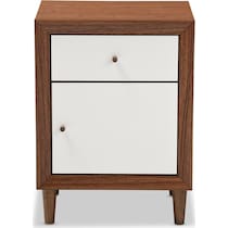 margi dark brown nightstand   