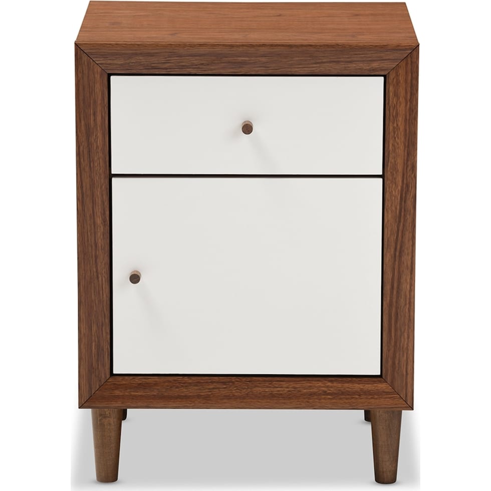 margi dark brown nightstand   