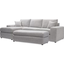 margot gray  pc sectional and ottoman   