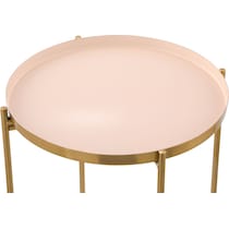 margot white gold side table   